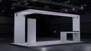How to calculate the size of a trade fair stand