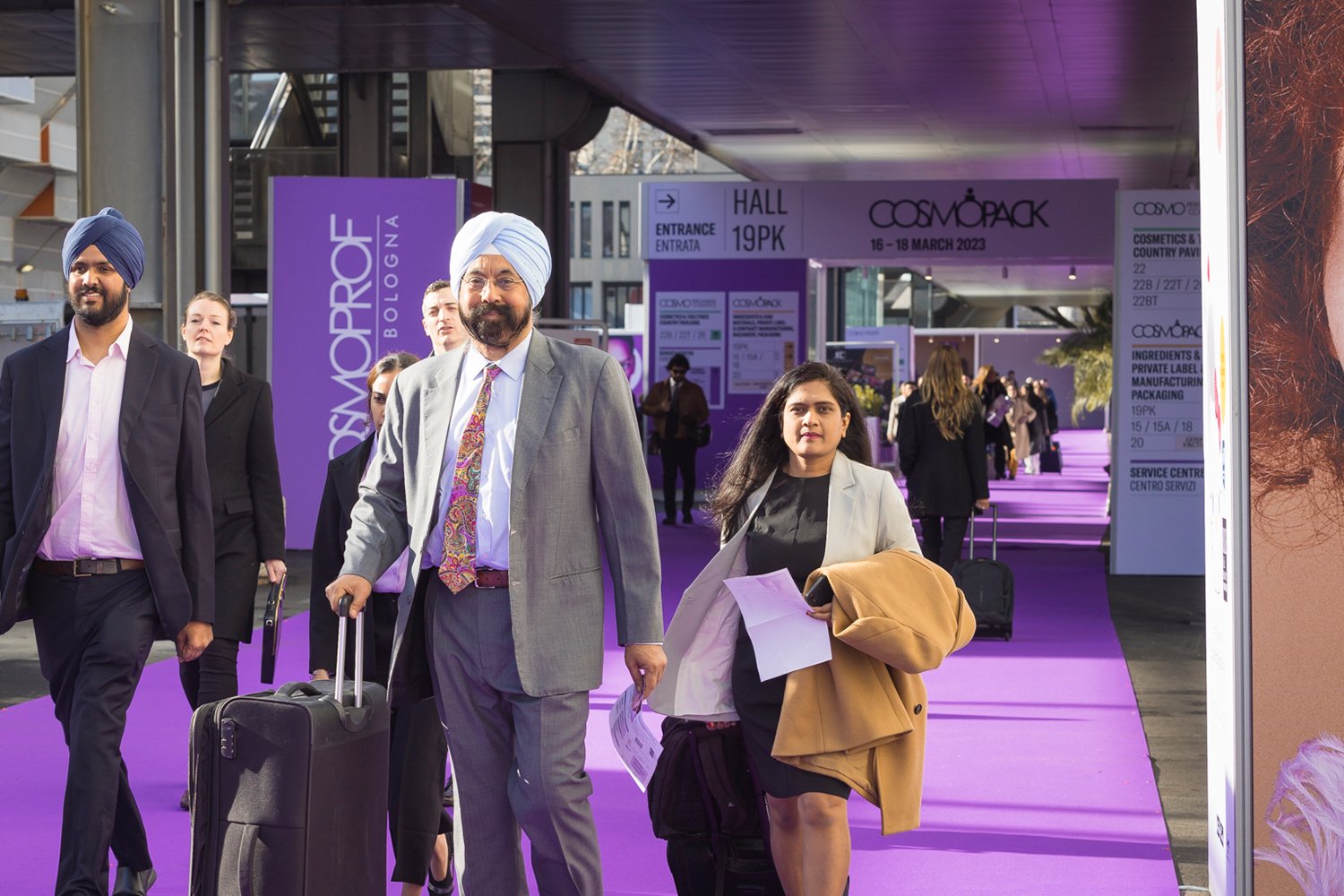 Custom exhibition stand build for Cosmoprof Bologna by Contemporanea Eventi