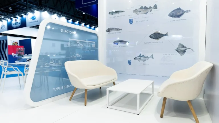 Stand de Titania en Seafood, Fira de Barcelona Gran Via