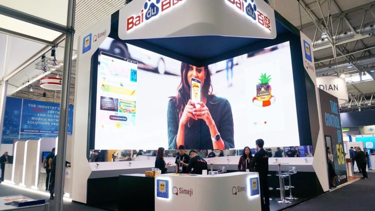 Stand de Baidu en MWC, Fira de Barcelona Gran Via