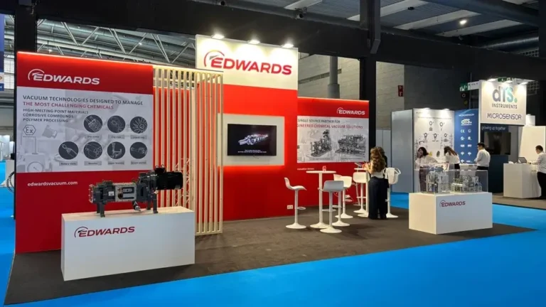 Stand de EDWARDS en Expoquimia, Fira de Barcelona Gran Via