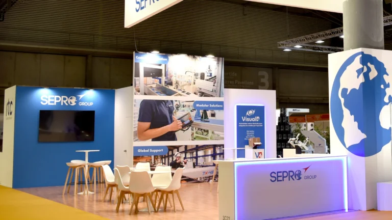 Stand de SEPRO en Equiplast, Fira de Barcelona Gran Via